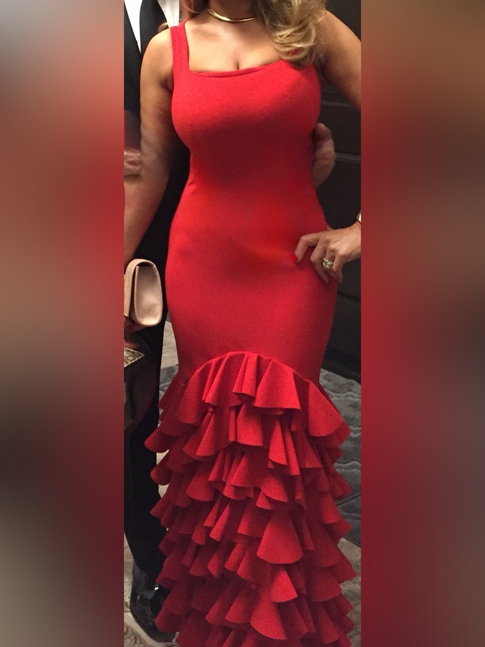 Elegant Red Maxi Dress